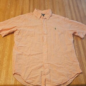 Polo Ralph Lauren Orange Plaid Men's Shirt